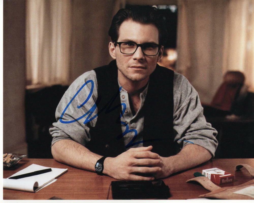 CHRISTIAN SLATER SIGNED AUTOGRAPHED 8X10 Photo Poster painting - INTERVIEW WITH A VAMPIRE STUD