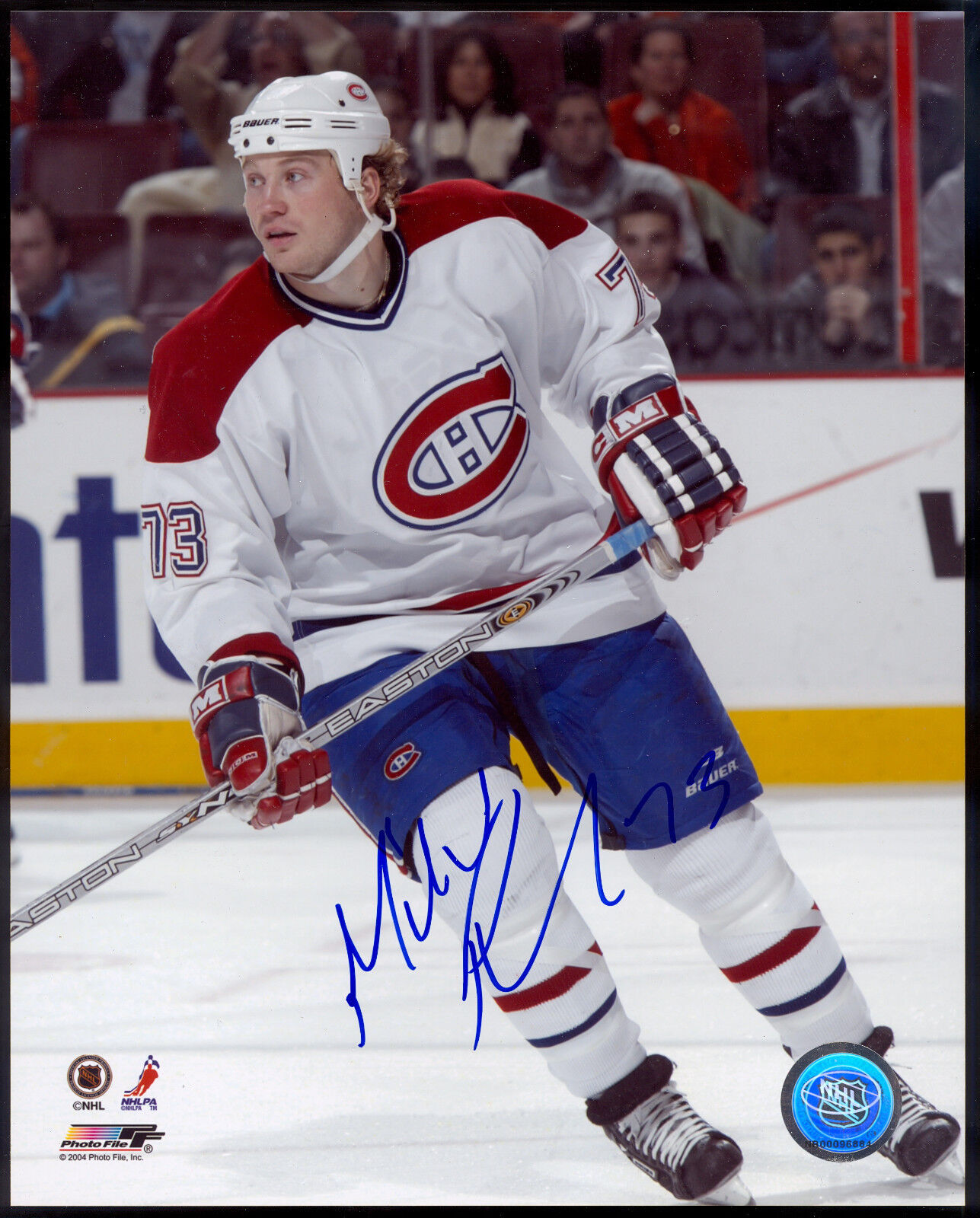 Michael Ryder Autograph on Montreal Canadien Team issue 8x10 NHL Photo Poster painting NM