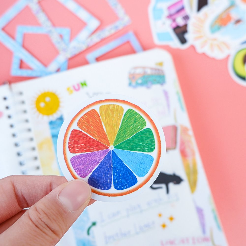Wave & Star Scrapbook Sticker Book Set-Himinee.com
