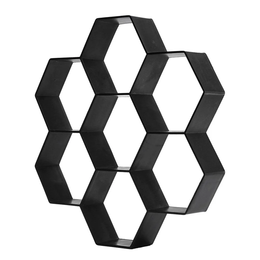 Garden Walk Pavement Mold DIY Manually Paving Concrete Molds (Hexagon)