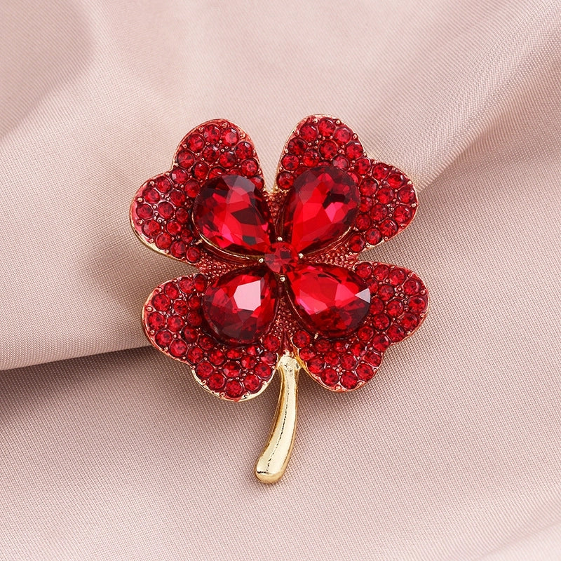 Luxurious Pin Geometric Alloy Inlay Artificial Pearls Rhinestones Women’S Brooches