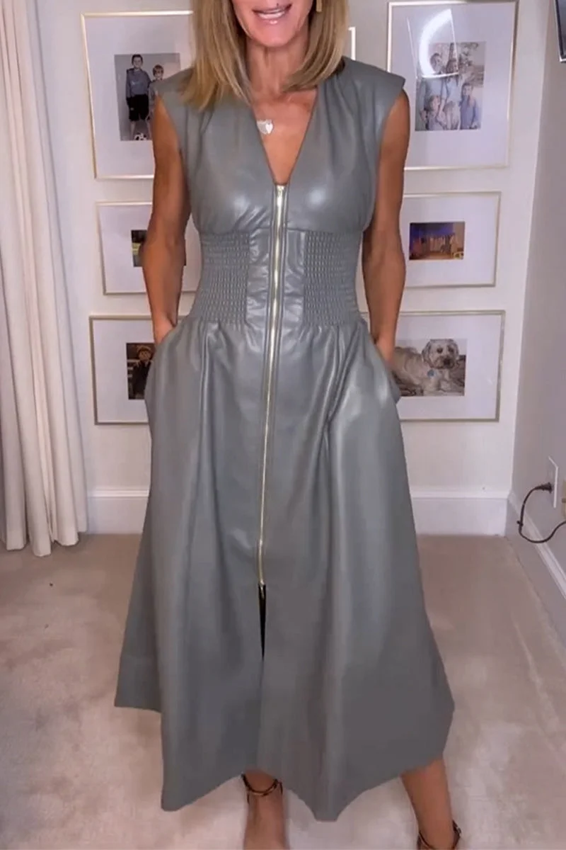 V Neck Sleeveless Dresses