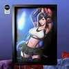 Gentleman Style 3D Decorative Paint of Tifa Lockhart - (FF7) Final Fantasy VII Decorative Painting - Mystical Art Studios