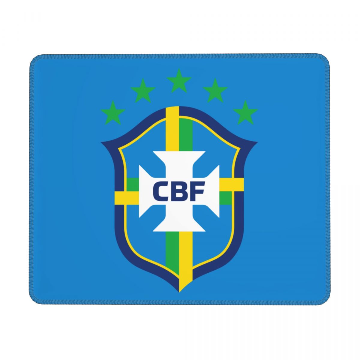 Brazil National Football Team Square Mouse Pad for Wireless Mouse