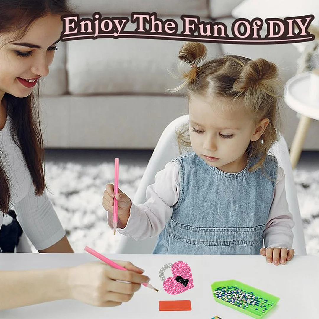 12 Pairs Valentines Day Diamond Painting Earrings DIY Diamond Art Earrings