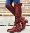 Women's Boots Brown Autumn Boots Retro Knight Boots