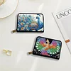 2pcs Peacock Pattern Diamond Painting Fashion Card Holder Compact Coin Purse