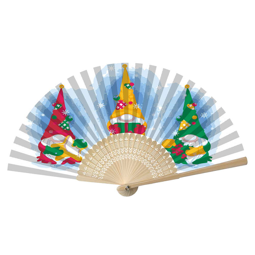 

Xmas Gnome - Paint By Numbers - Folding Fan, 501 Original