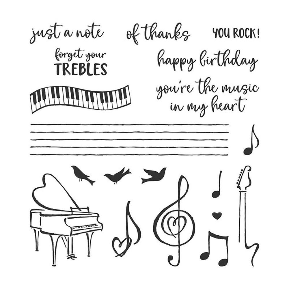 

Piano Music Note - Paper Craft Cutting Dies, 501 Original