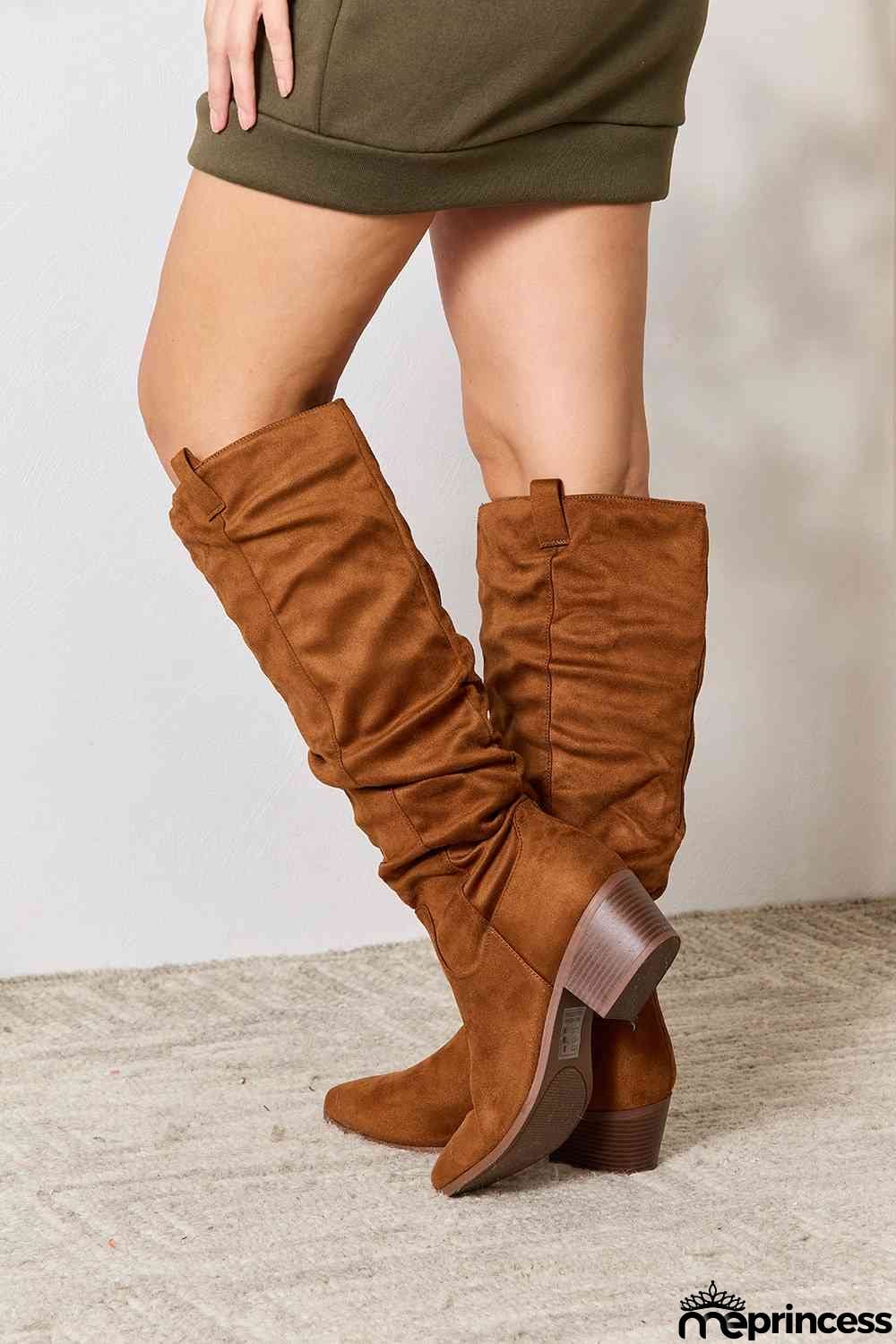 East Lion Corp Block Heel Knee High Boots