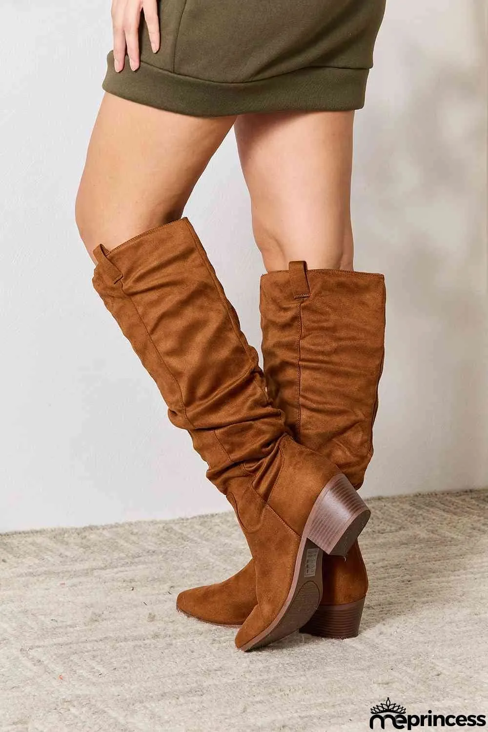 East Lion Corp Block Heel Knee High Boots