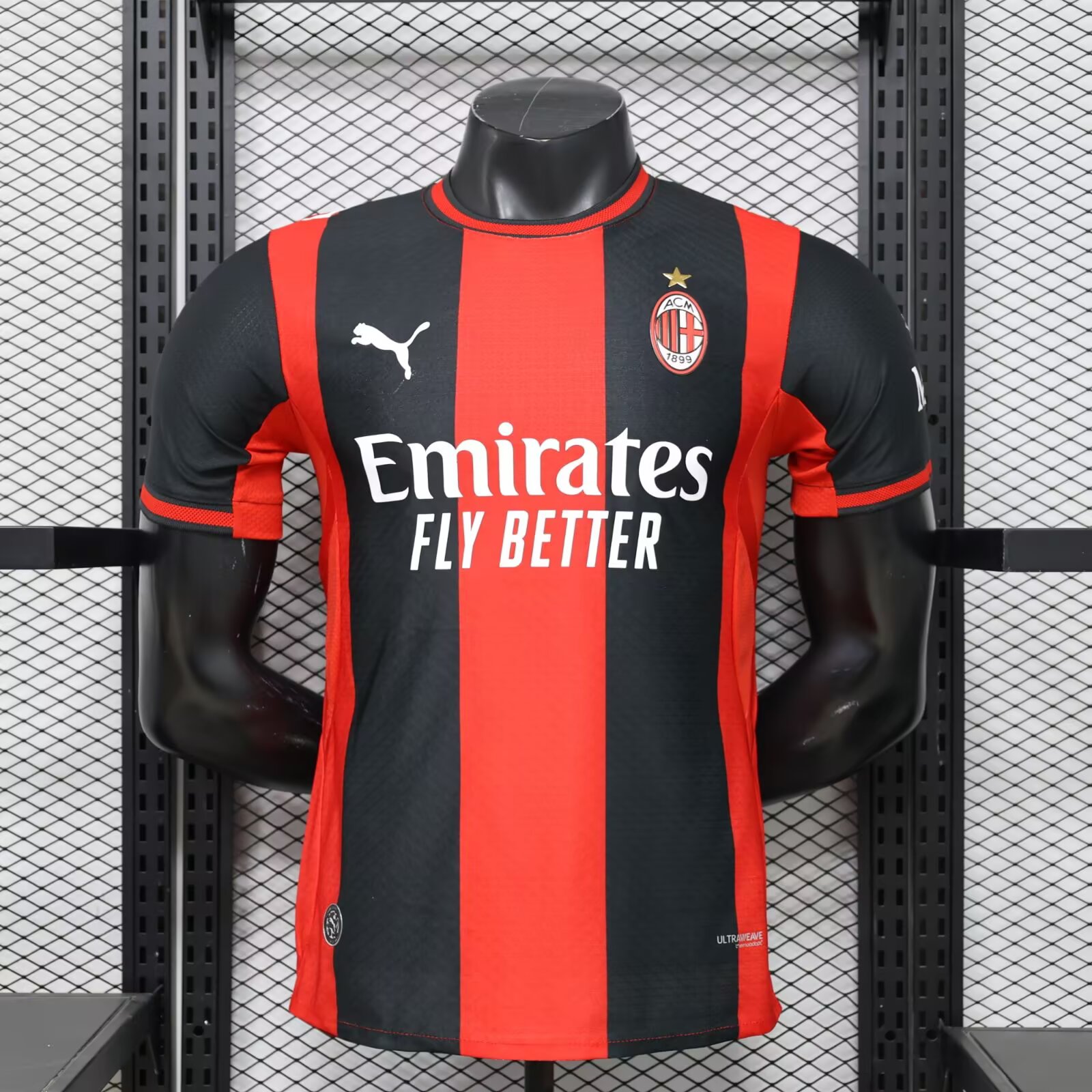 2026/2027 Player Version AC Milan Home Football Shirt 1:1 Thai Quality（The player version jersey is a bit tight, please pay attention to the size selection）