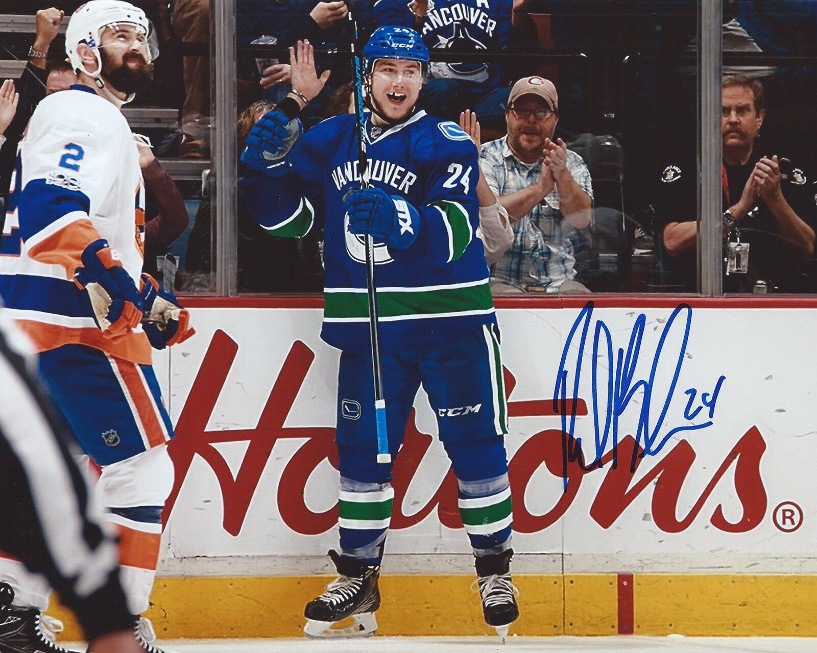 Reid Boucher Signed 8x10 Photo Poster painting Vancouver Canucks Autographed COA