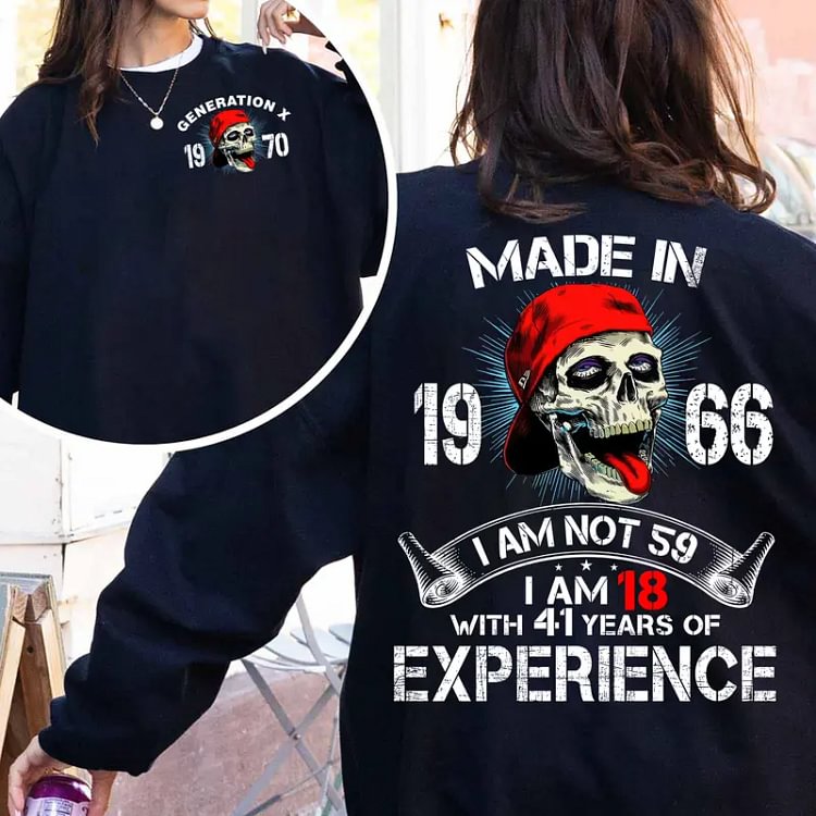Unisex Gen X "Made In" Custom Year Skull Outfits