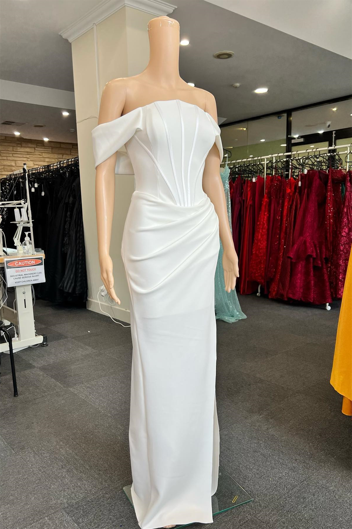 Gorgeous V-Neck Prom Dress With Slit & Ruffle Pleat in Dusty Sage