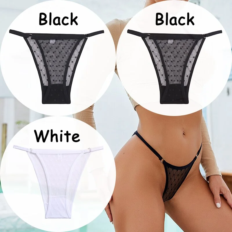 Billionm Panties Lace G-string Thong Women's Underwear Mesh Transparent Lingerie Low-Waist Female Briefs Soft Women's Underpants