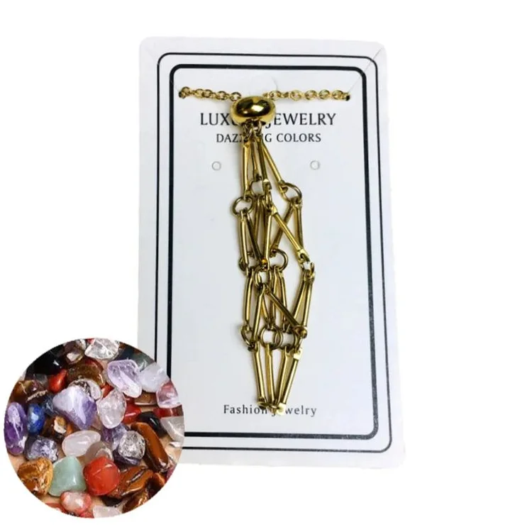 Crystal Stone Holder Necklace