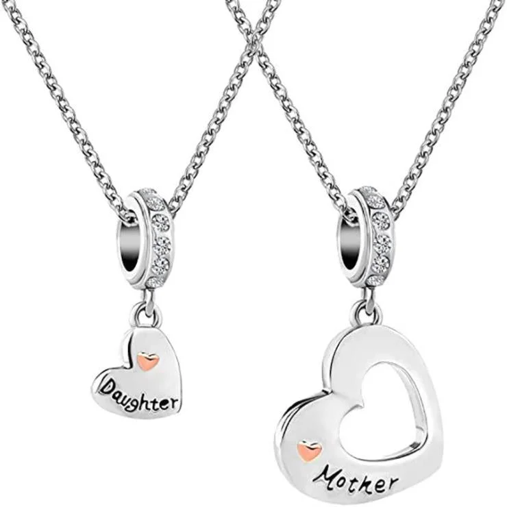 Mother Daughter Necklace Set
