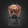 outdoor fireplace barbecue grill fire pit for camping black color