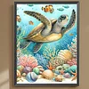 Diamond Painting -DIY Full Square Drill Sea Turtle（35*45CM)