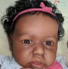 20" June Truly Reborn Baby Doll Girl, Silicone Black Reborn Baby Dolls Toddler - RBBI-Myrebornbabydoll&reg; Myrebornbabydoll&reg;