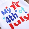 Baby Boys Short Sleeve Sets Letters Print Shorts independence Day 3 Pcs