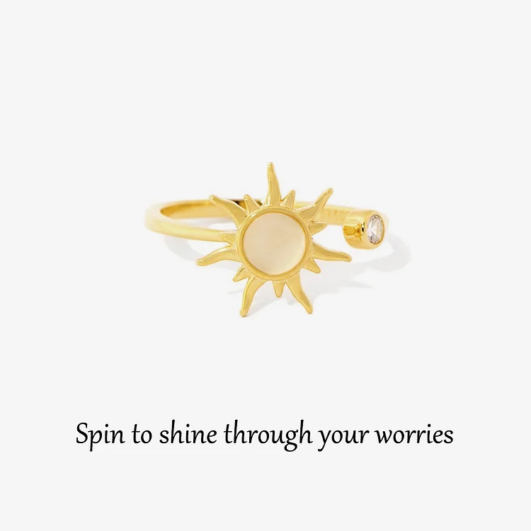 For Daughter - Sun Fidget Open Ring