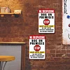 2pcs - No Trespassing Dog - Vintage Metal Signs(8*12Inch/12*16Inch) - Warning