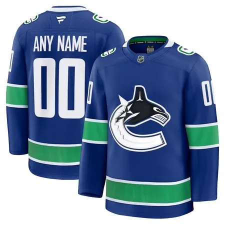 Youth Vancouver Canucks  Blue Home Custom Jersey