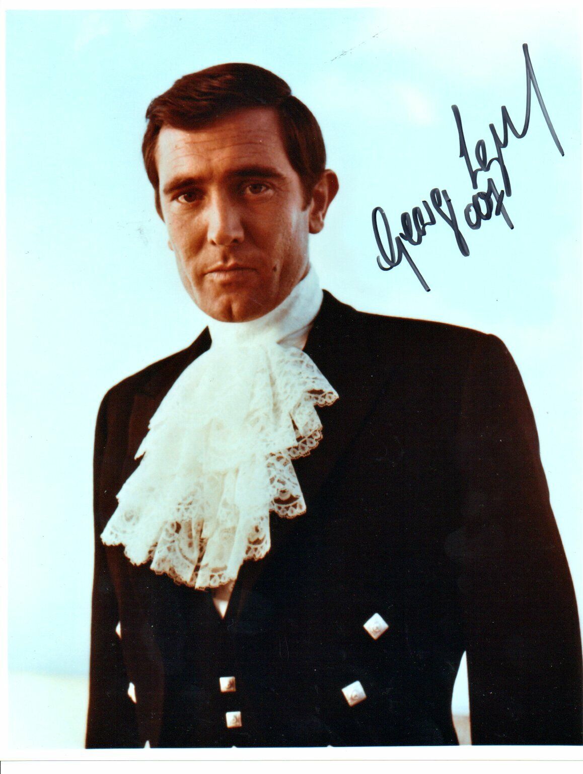 Hand Signed George Lazenby Autograph Photo Poster painting 10 x 8 Photo Poster painting OHMSS James Bond COA