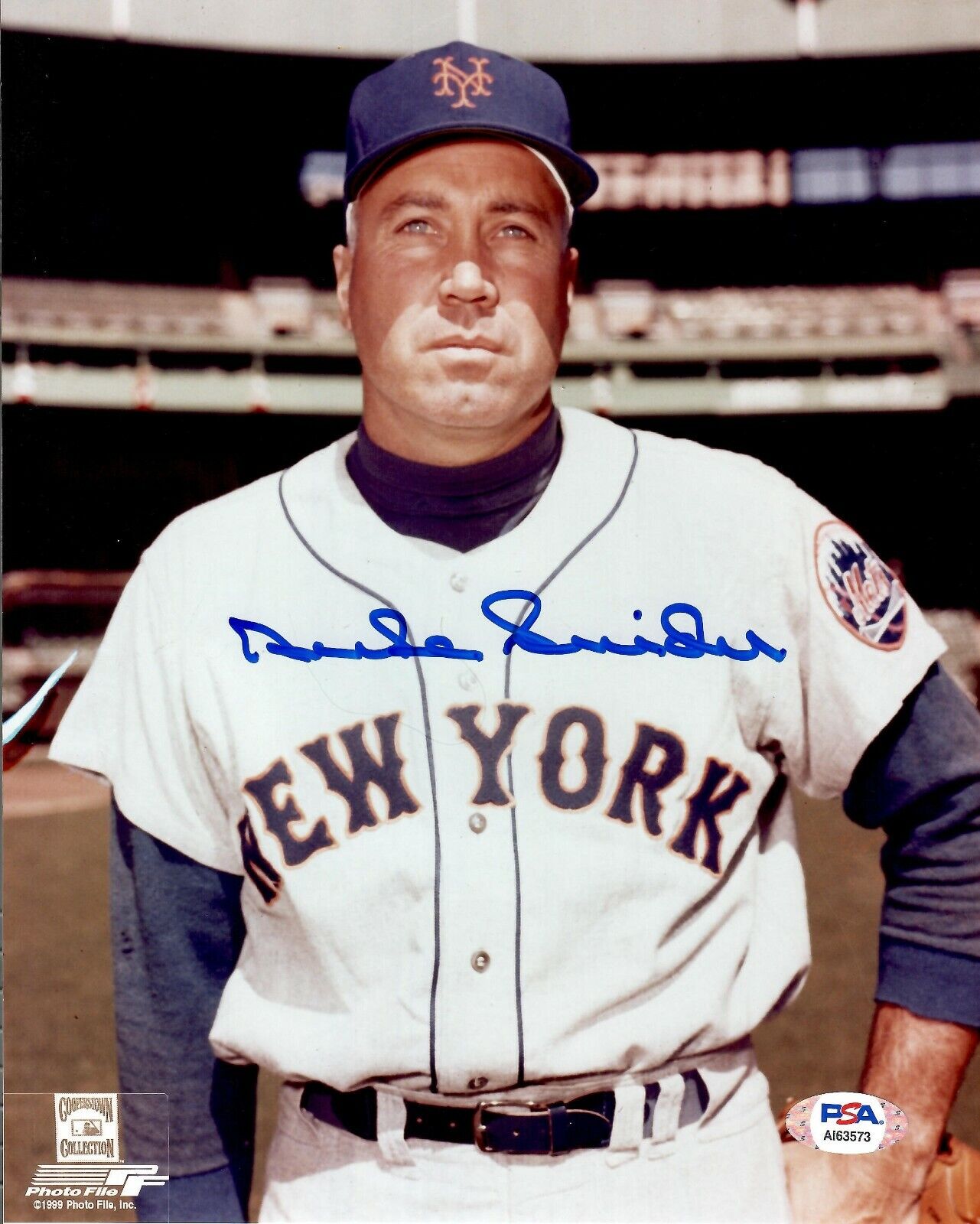 Duke Snider autographed signed 8x10 Photo Poster painting MLB New York Mets PSA COA HOF