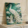 DIY Pearl Painting Peacock for Home Wall Decor with Frame(40x30cm)