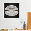 DIY Pearl Painting Seashell for Home Wall Decor(25x25cm)