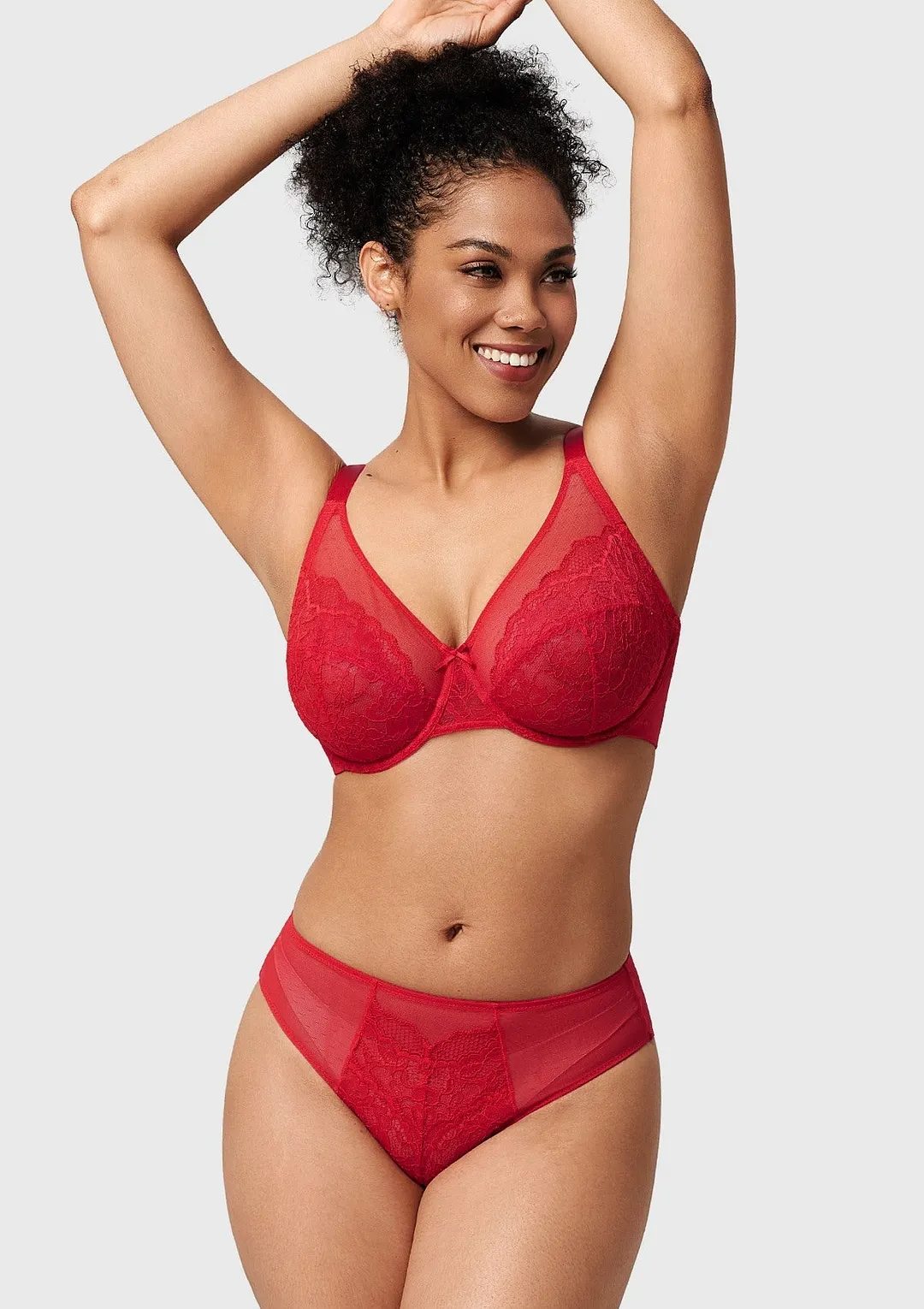 Enchante Pink Lace Underwire Bra