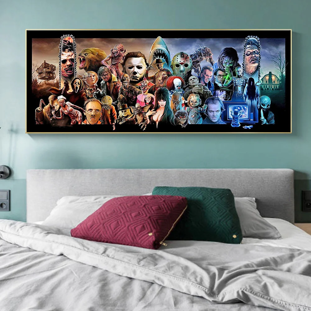 Diamond Painting 5D DIY Horror Movie Character Full Round Drill Drawing