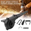 Angle grinder changed to blower powerful small household handheld computer dust blower changed to hair dryer dust collector