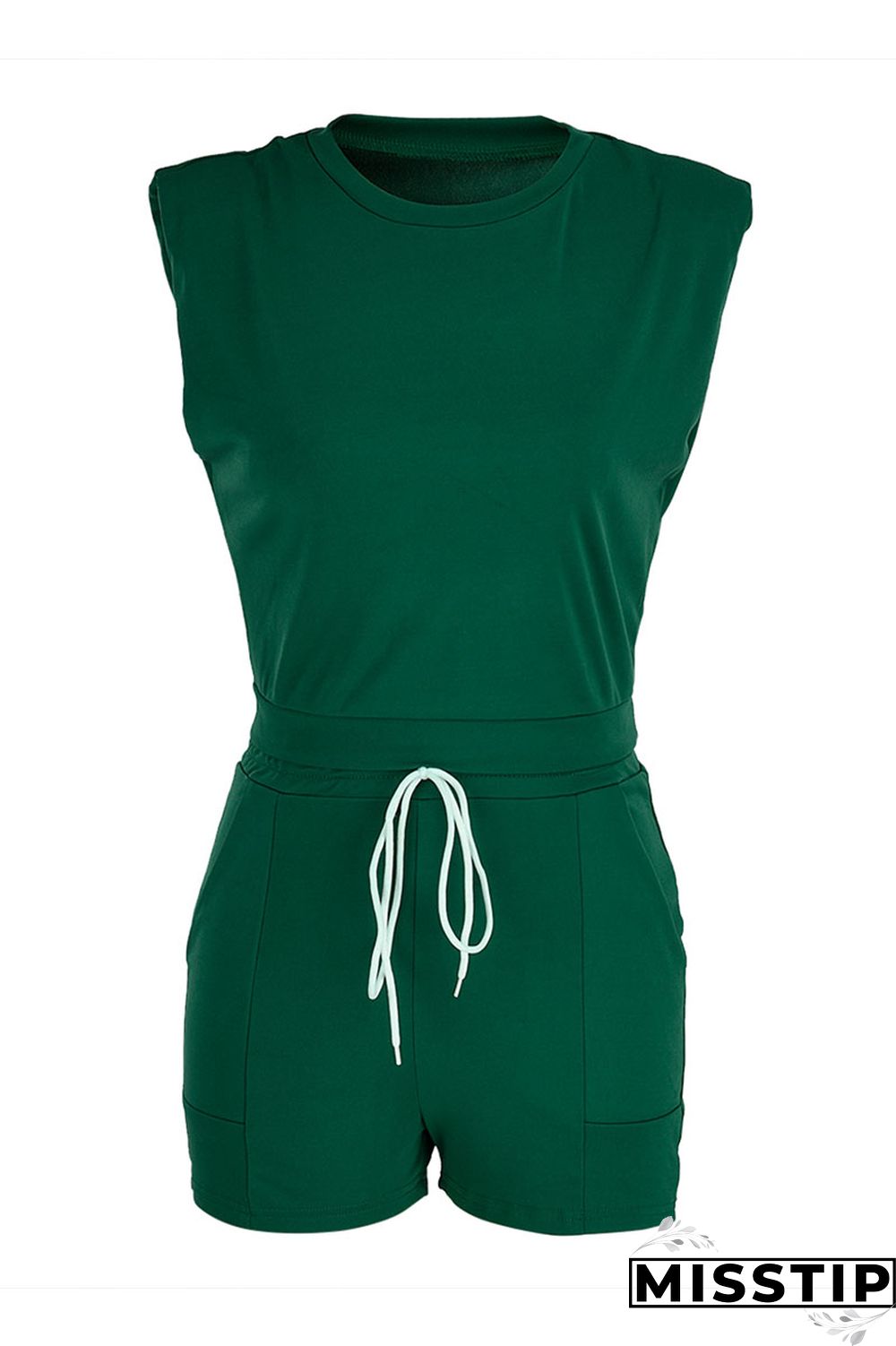 Blue Fashion Casual Solid Basic O Neck Short Sleeve Two Pieces