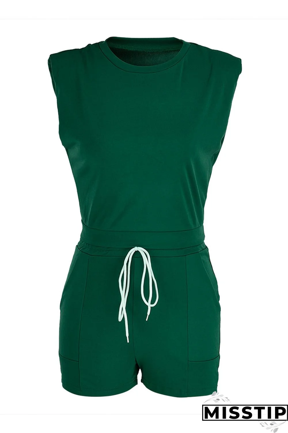 Blue Fashion Casual Solid Basic O Neck Short Sleeve Two Pieces