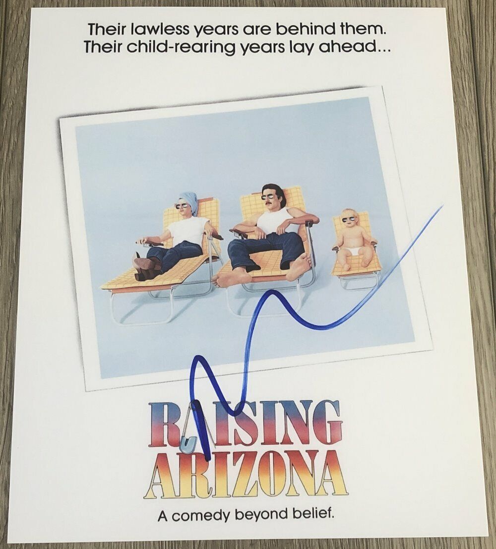 NICOLAS CAGE SIGNED AUTOGRAPH RAISING ARIZONA 8x10 Photo Poster painting A w/PROOF