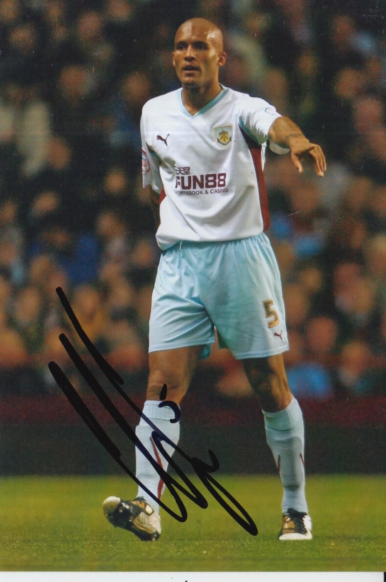 BURNLEY HAND SIGNED CLARKE CARLISLE 6X4 Photo Poster painting 1.