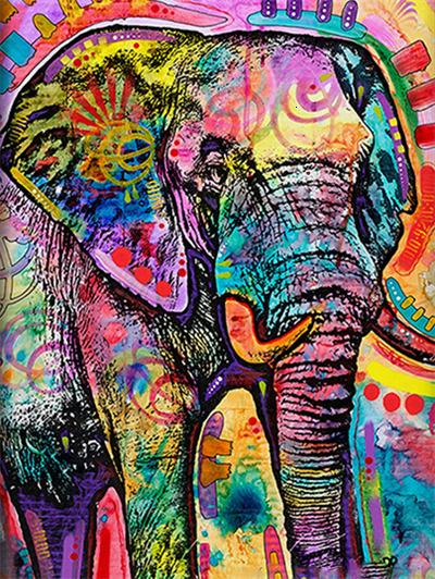 

Graffiti Elephant – Paint By Numbers - 40*50CM, 501 Original
