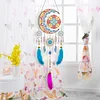 Feather Hanging Dream Catcher Wind Chimes Kit - 5D DIY Diamond Crafts
