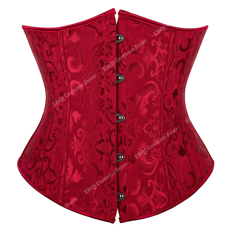 Billionm Corset Sexy Santa Claus Women Corset Plus Size Vintage Christmas Elf Feather Bustier Corset Lingerie