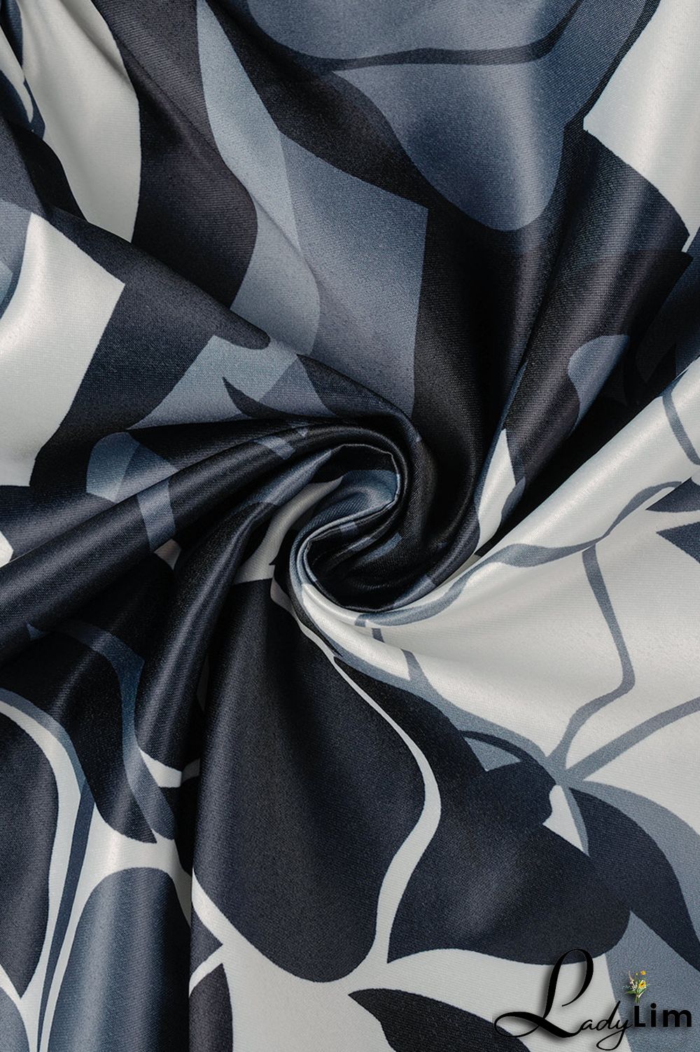 Blue Sweet Print Patchwork Buckle With Belt Turndown Collar A Line Dresses