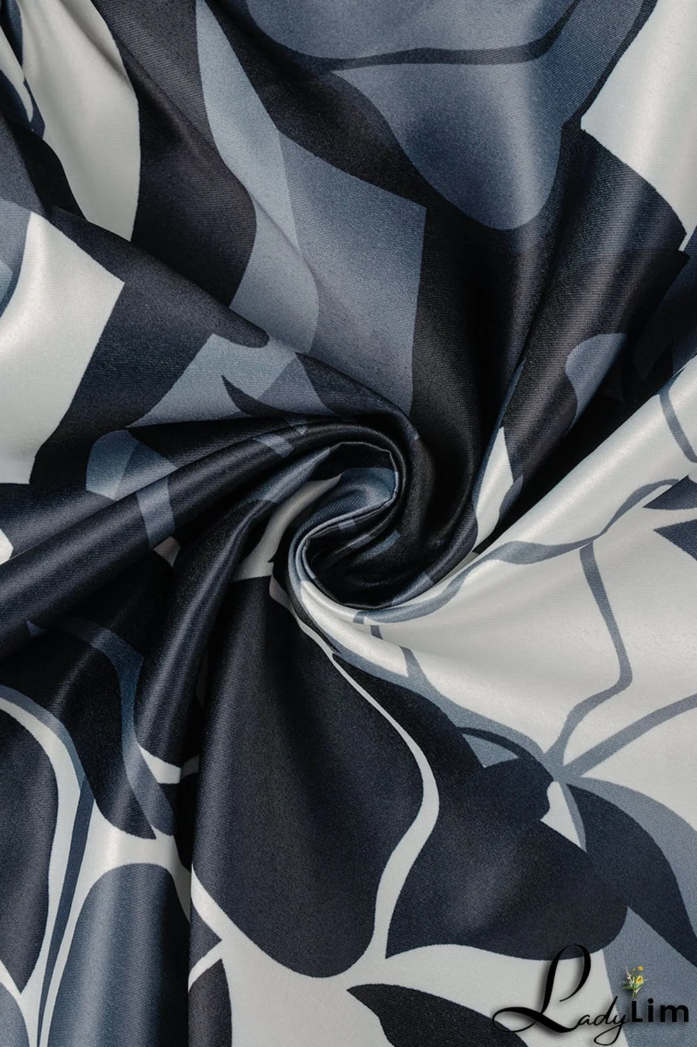 Blue Sweet Print Patchwork Buckle With Belt Turndown Collar A Line Dresses