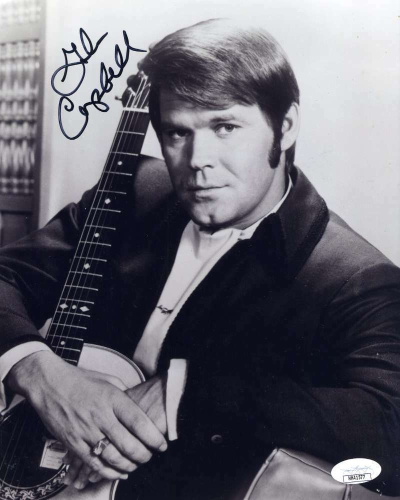 Glen Campbell JSA Cert Signed 8x10 Photo Poster painting Autograph