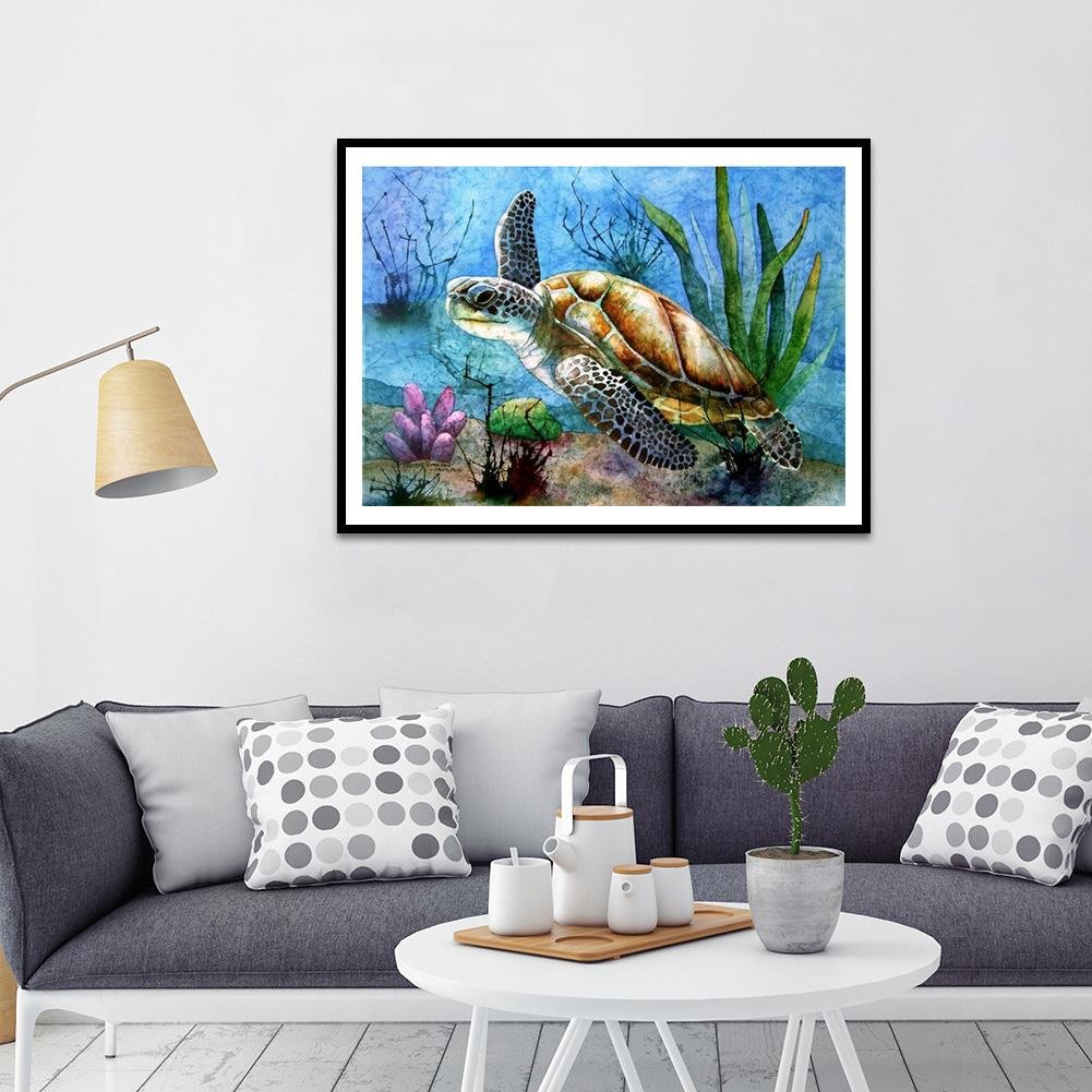 Sea Turtle - Full Square Drill - Diamond Painting