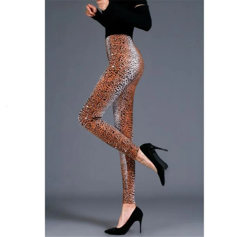 CUHAKCI Fitness Clothing Sexy Legging Leopard Leggings Women Sportswear Activewear Pants Printing  High Waist Pants