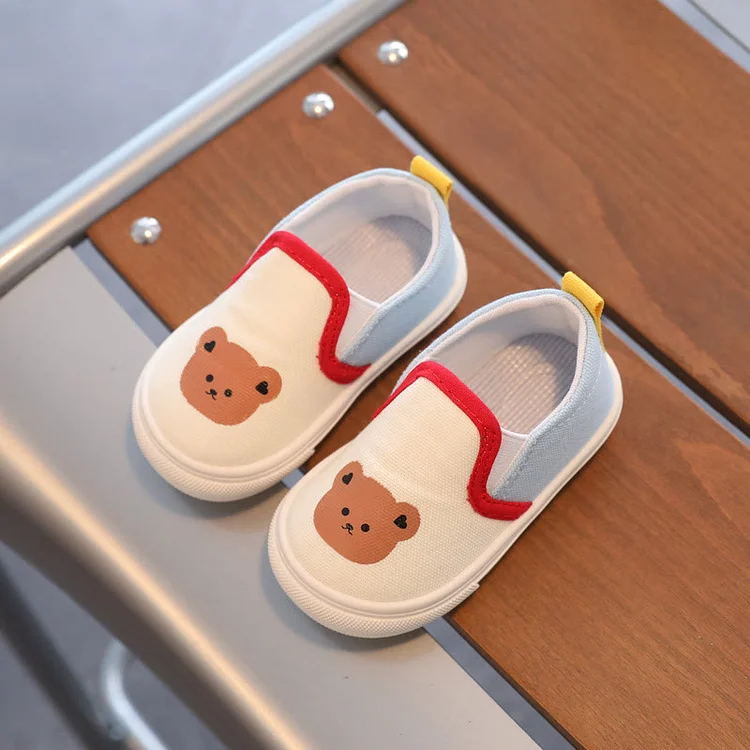 Baby Cartoon Bear Flat Sneakers