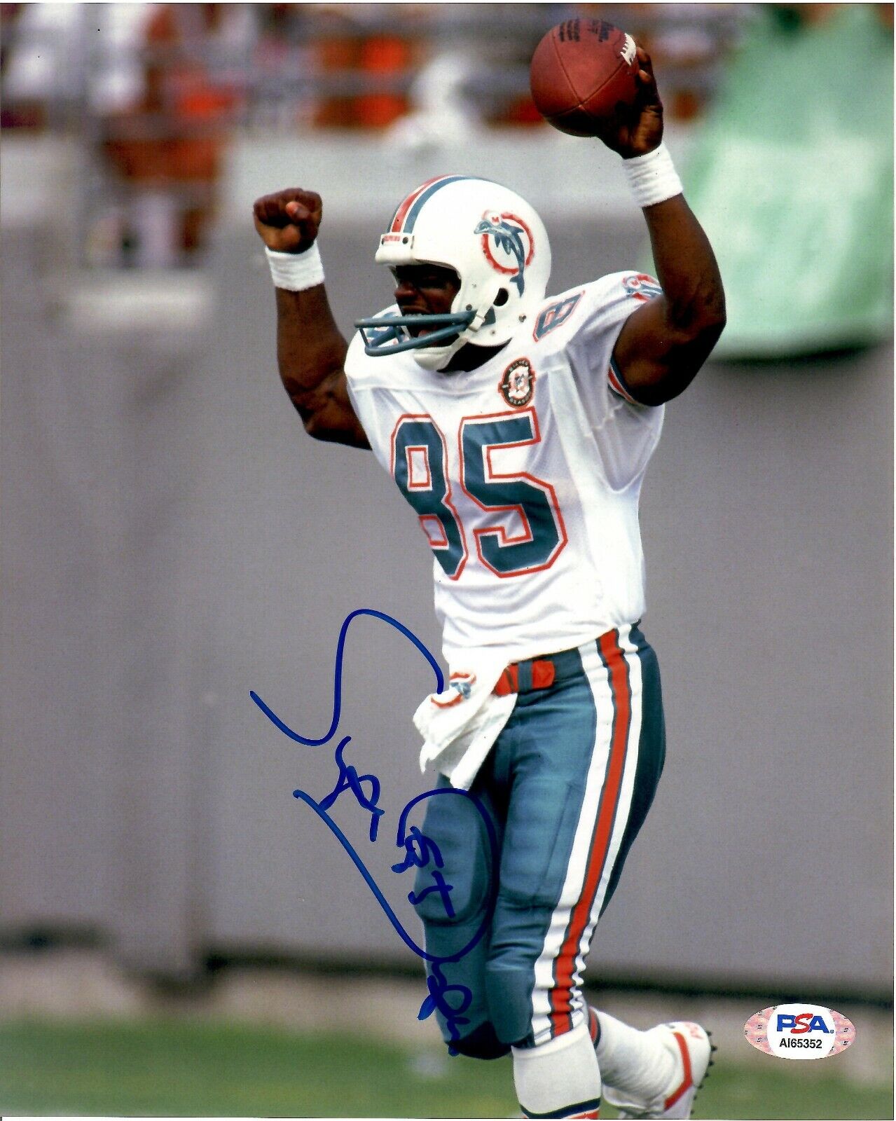 Mark Duper autographed signed 8x10 Photo Poster painting NFL Miami Dolphins PSA COA